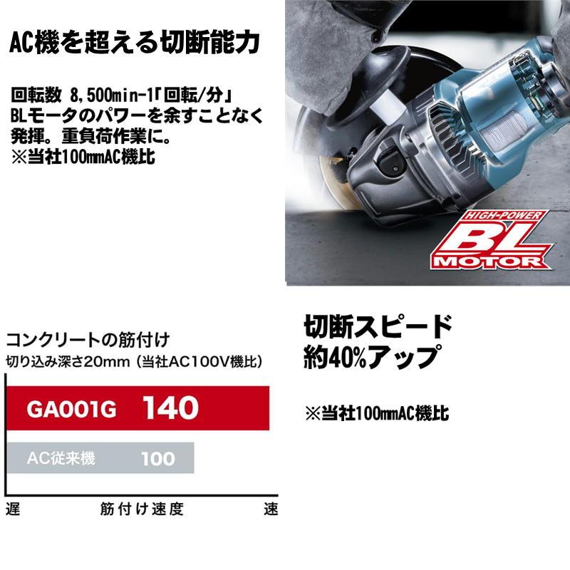 マキタ(makita) GA001GZ 100mm充電式ディスクグラインダ (本体＋ケース