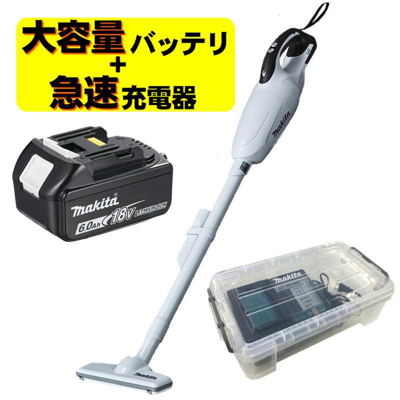 マキタ CL181FDZW 充電式クリーナー 18V(本体のみ) 充電器 DC18RF バッテリ BL1860B マキタ（makita） CL181FDZW 充電式クリーナー 18V(本体のみ) 充電器