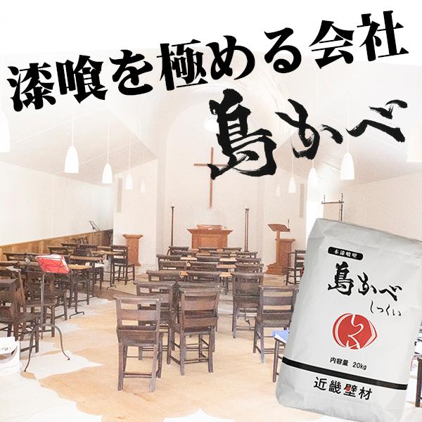 定番の漆喰 島かべしっくい 20kg 16平米分 送料無料 : 島かべ