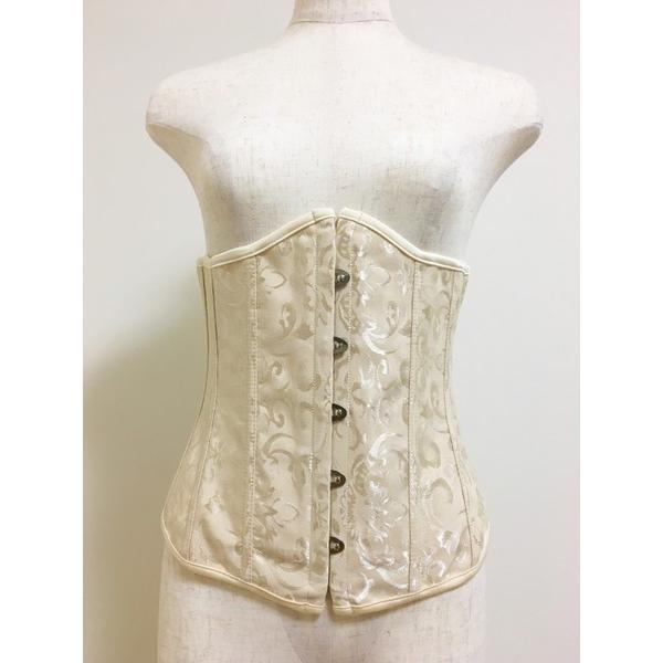 コルセット Mサイズ 001 シャンパンジャガード アンダーバスト ゴシック ロリータ服 値頃 Www Casascordeiro Com Br