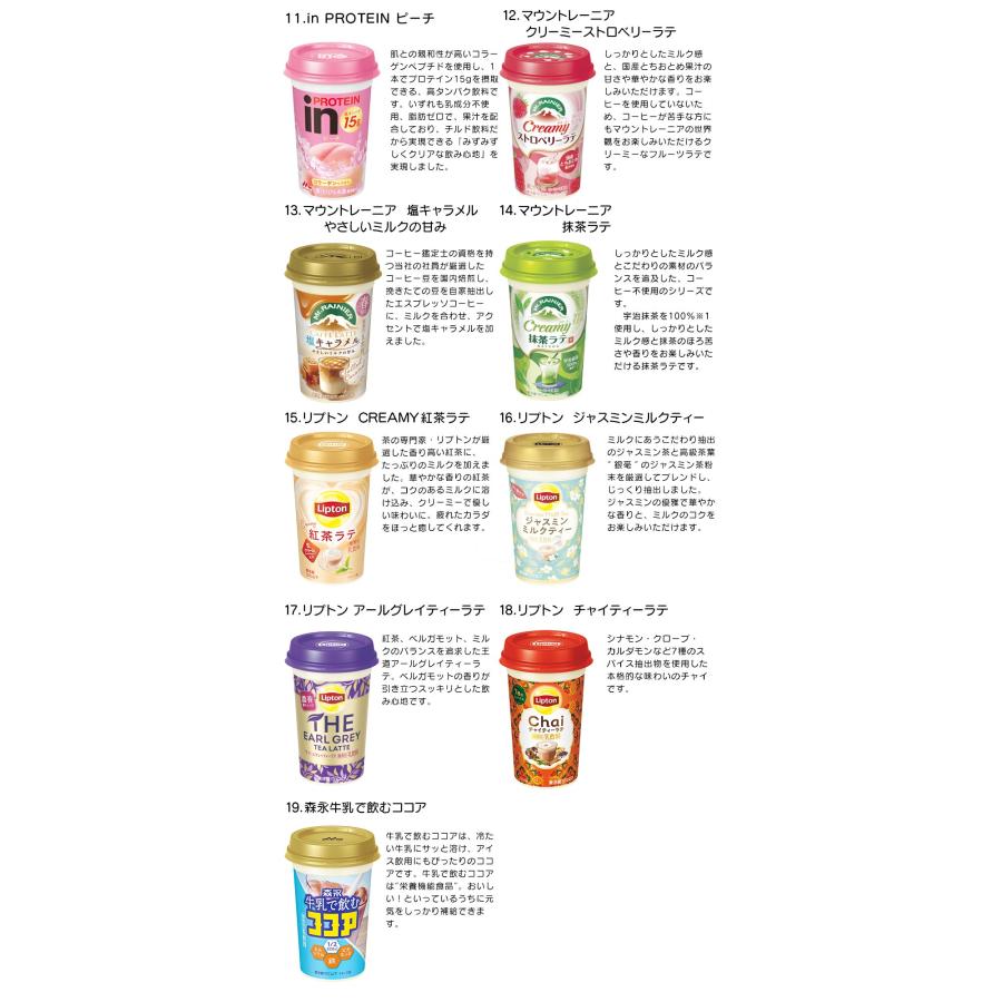 マウントレーニア 送料無料 森永乳業 チルドカップ飲料 3ケース(30本