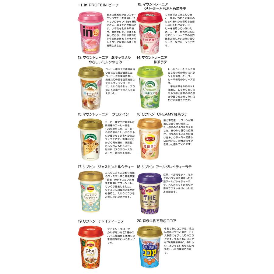 マウントレーニア 送料無料 森永乳業 チルドカップ飲料 3ケース(30本