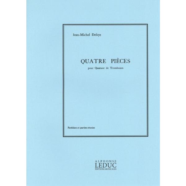 楽譜 輸入 トロンボーンアンサンブル 4つの小品 4 Pieces (Trombone
