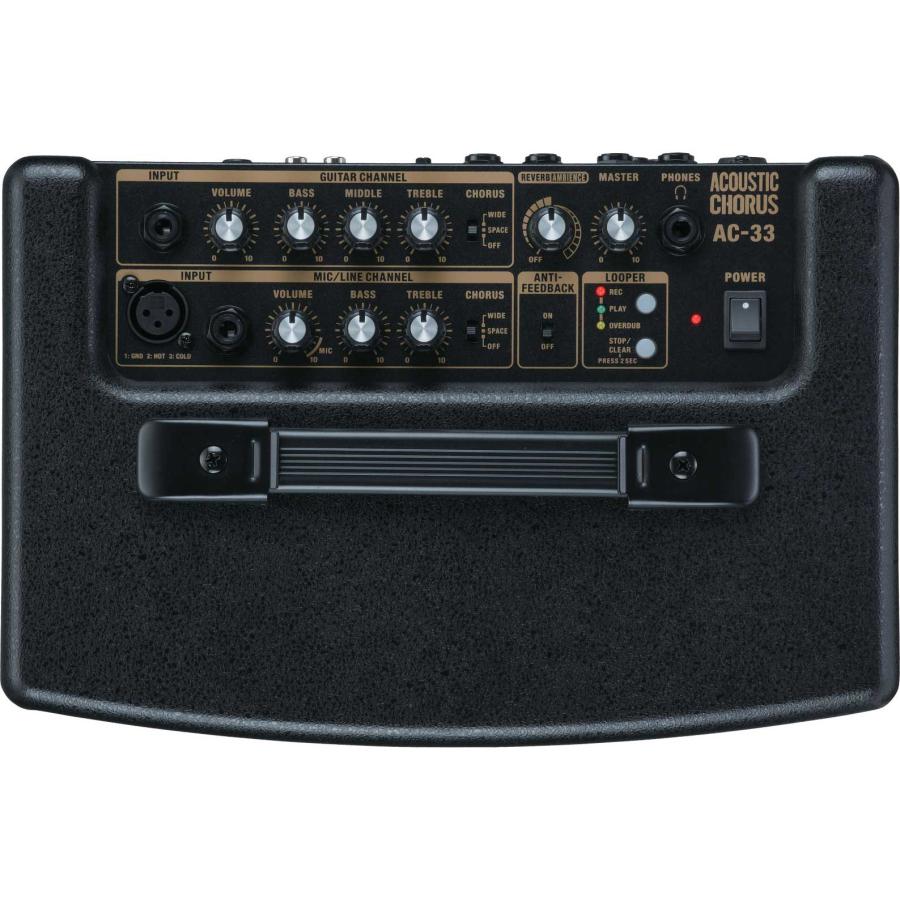 ローランド（Roland） AC-33 ステレオアンプ エレアコ用 30W 電池駆動 