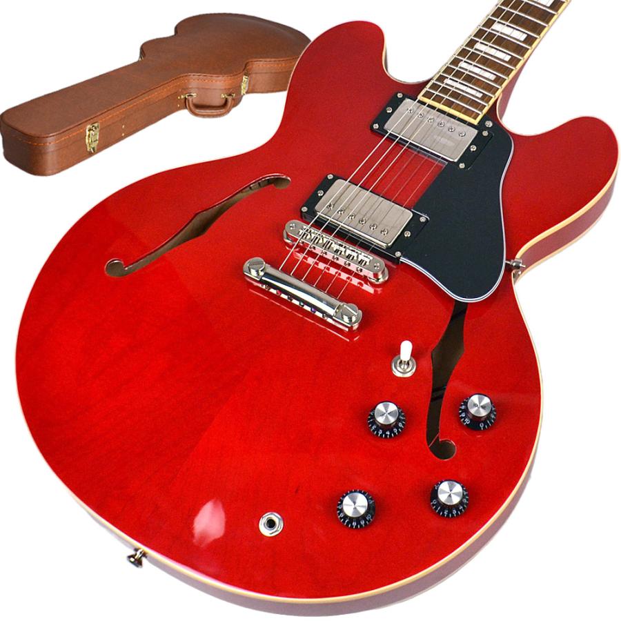 ハードケース付属〕 Burny バーニー SRSA65 Cherry エレキギター 