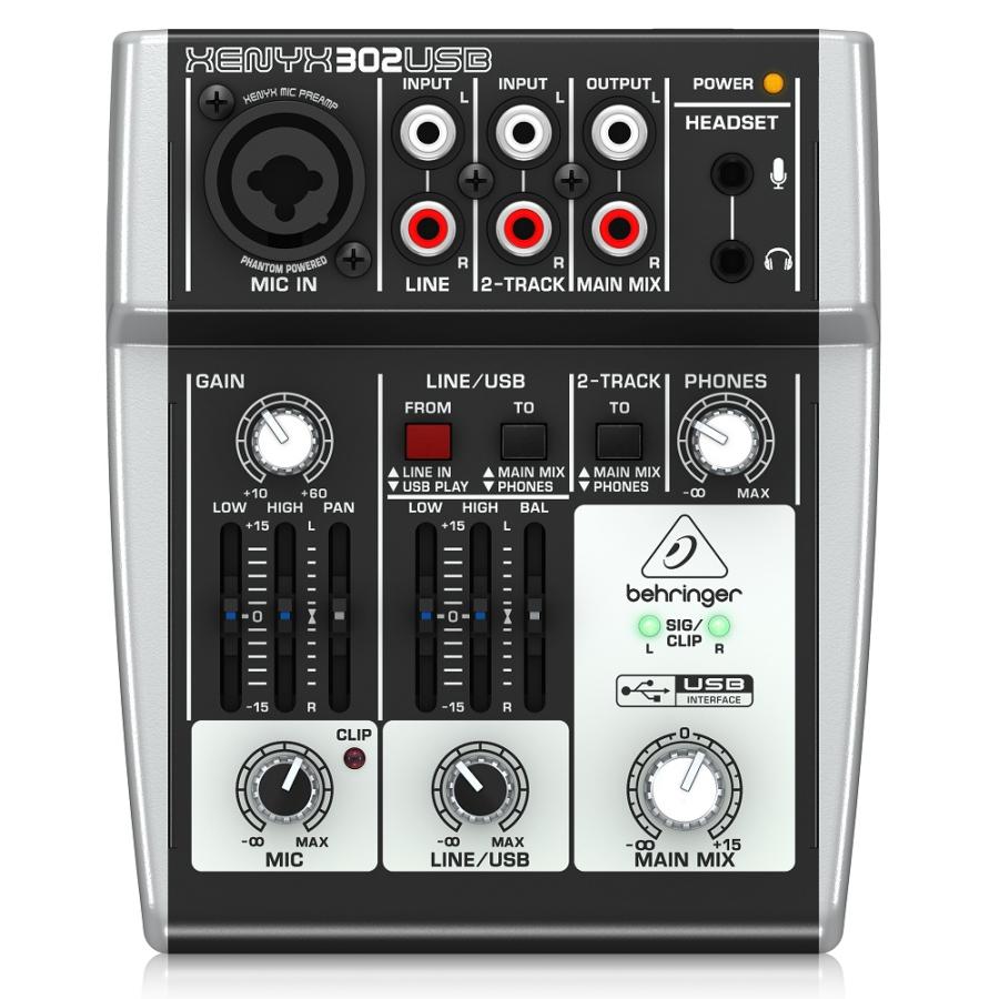 BEHRINGER ベリンガー 302USB XENYX コンパクトミキサー 〔正規輸入品