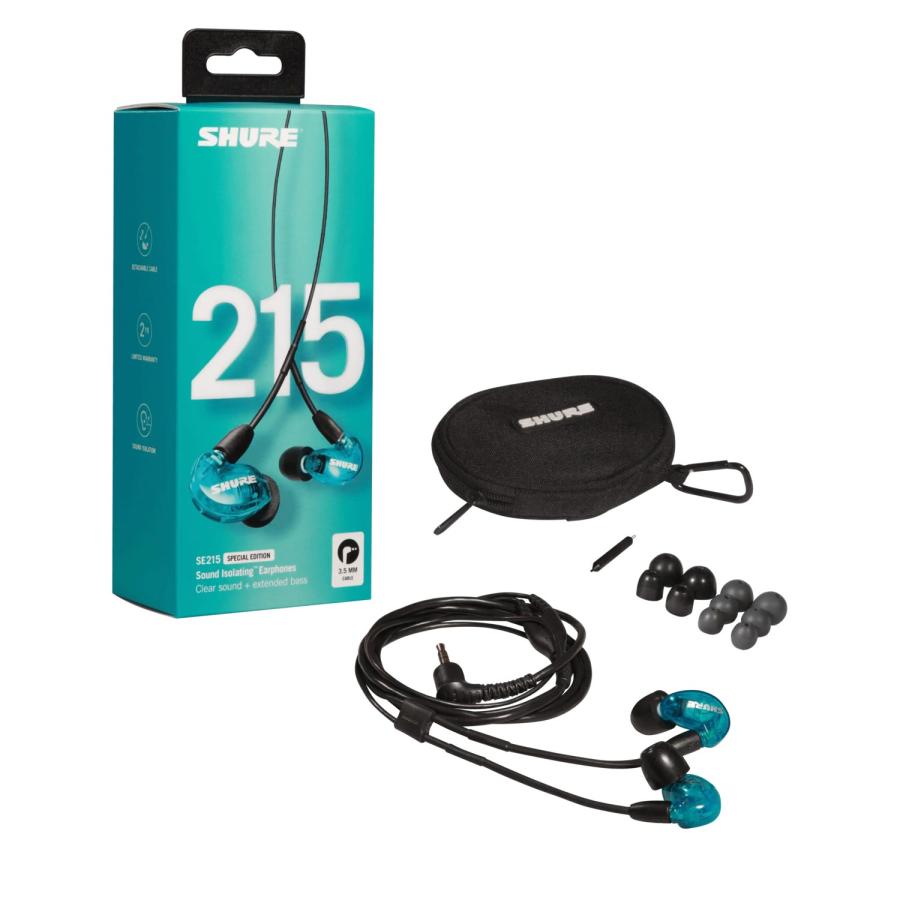 SHURE（シュア） SE215 SPECIAL EDITION (ブルー) カナル型イヤホン