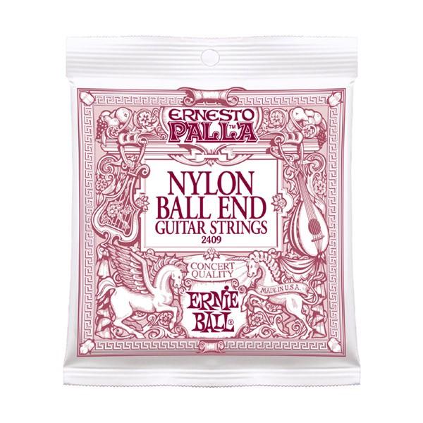 ERNiE BALL アーニーボール 2409 80/20ブロンズ ブラックナイロン ミディアムテンション ボールエンド クラシックギター/アコースティックナイロン弦