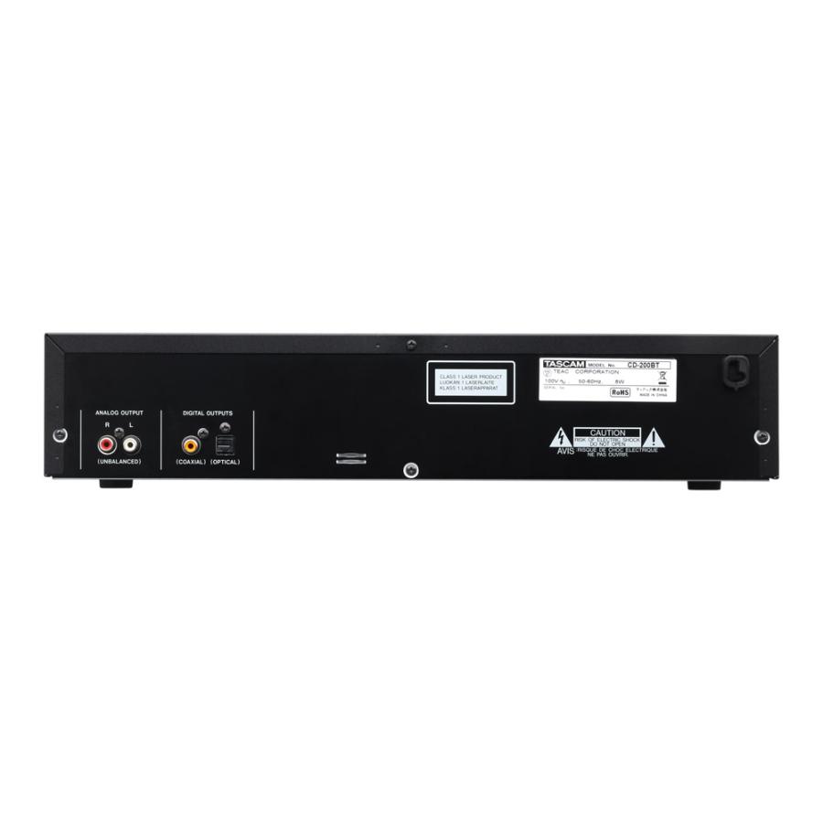 TASCAM タスカム CD-200BT Bluetooth レシーバー搭載 CDプレーヤー