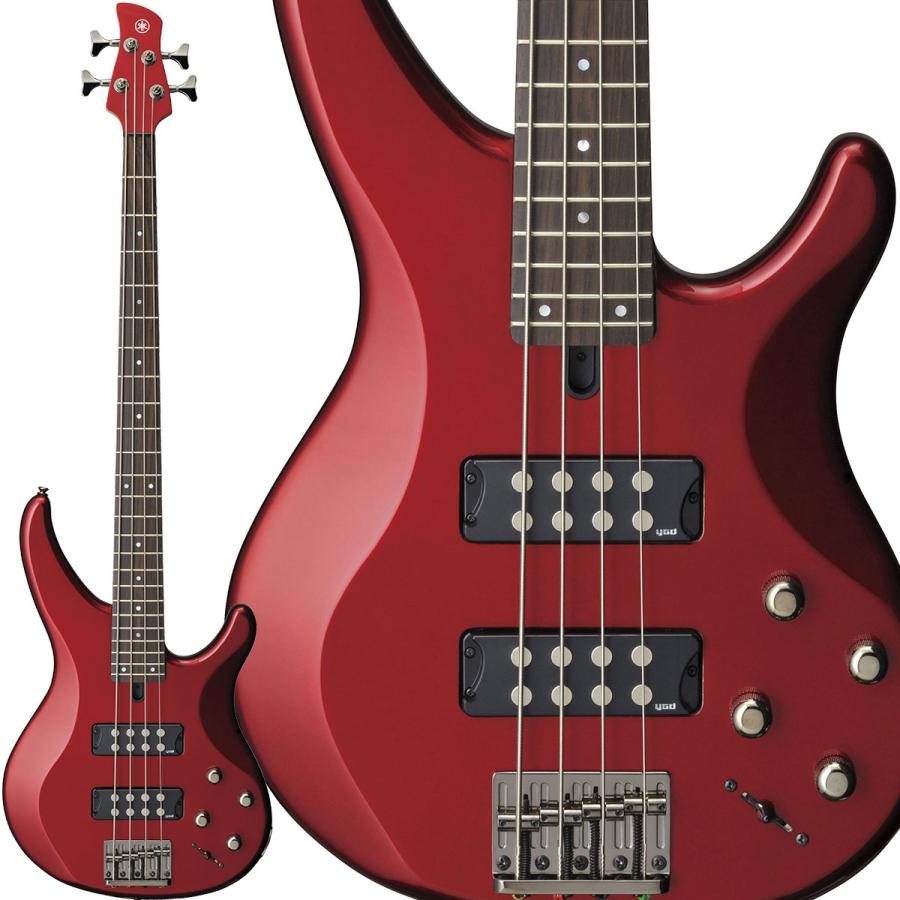 YAMAHA TRBX304 CAR キャンディアップルレッド エレキベース Yamaha TRBX304 4-string Bass Guitar - Candy Apple Red | Sweetwater