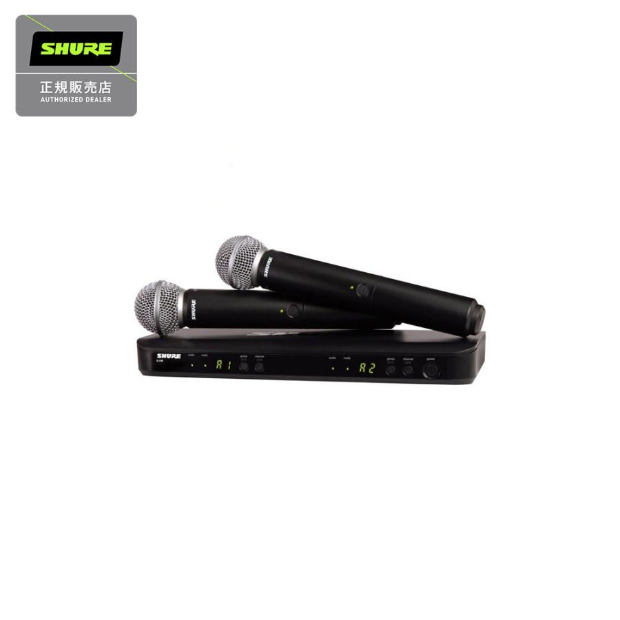 SHURE（シュア） BLX288/SM58 ワイヤレスマイク2本セット マイク:SM58