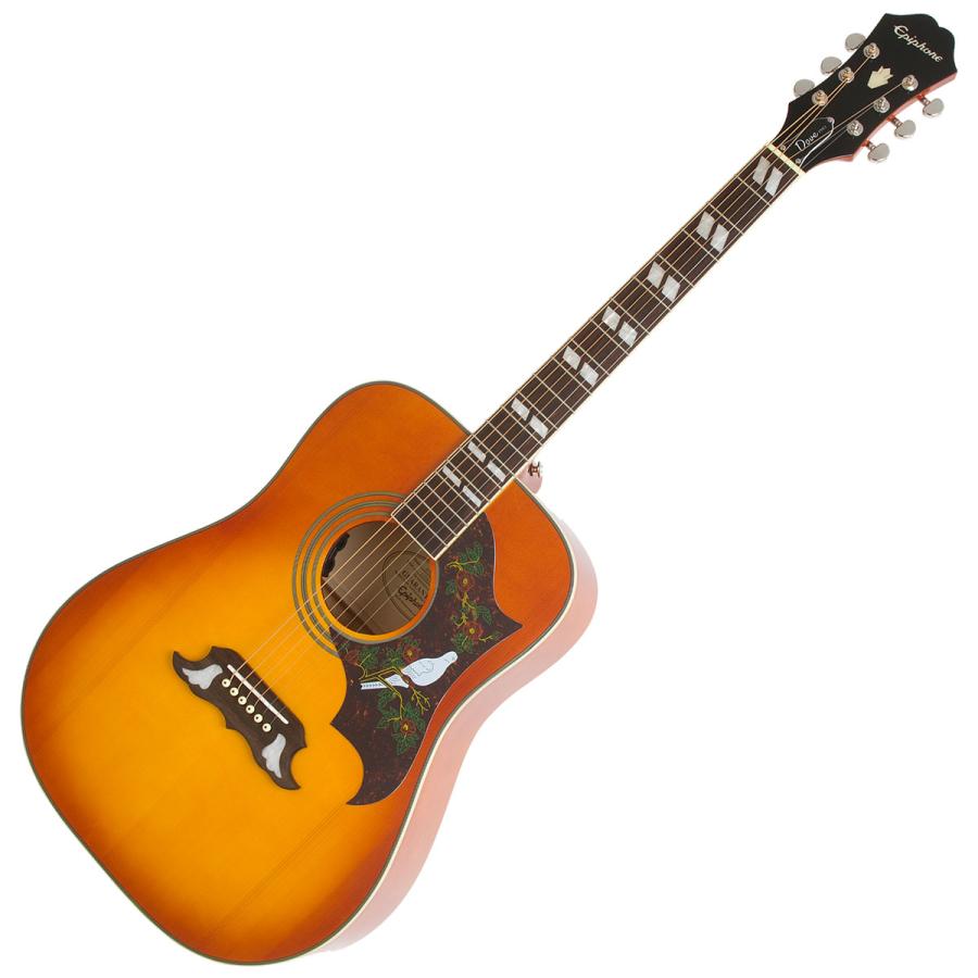 Epiphone エピフォン DOVE Studio(DOVE Pro) Violinburst ダブ エレアコギター トップ単板