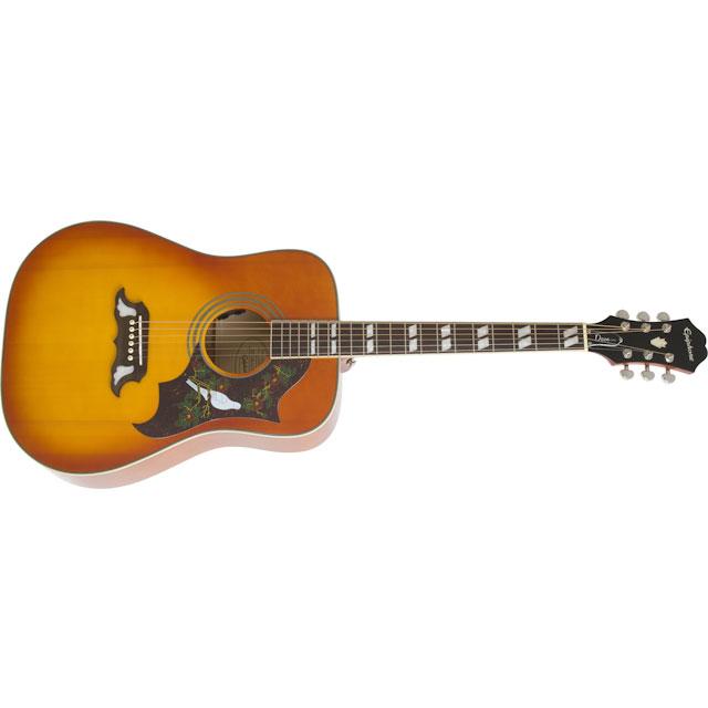 Epiphone エピフォン DOVE Studio(DOVE Pro) Violinburst ダブ エレアコギター トップ単板