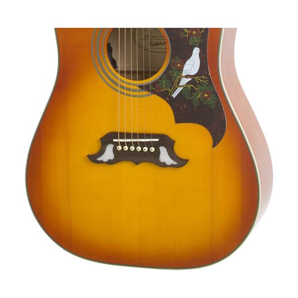 Epiphone エピフォン DOVE Studio(DOVE Pro) Violinburst ダブ エレアコギター トップ単板