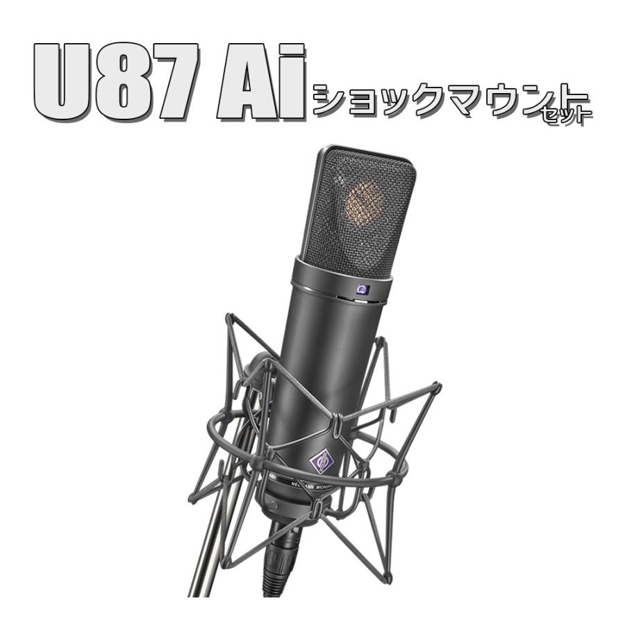 【本日限り】NEUMANN U87ai mt【本日中発送】 NEUMANN U87Ai mt Studio Set(マットブラック) (専用サスペンション
