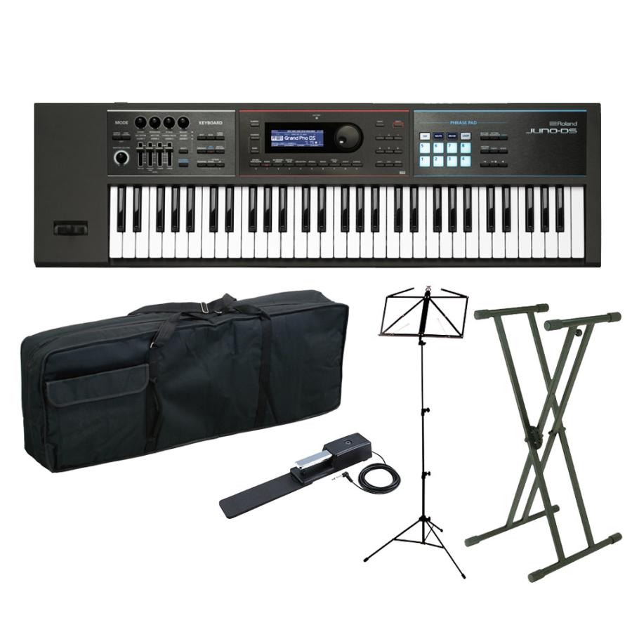 Roland ローランド シンセサイザー JUNO-DS61 (ブラック) 61鍵盤 [譜面 