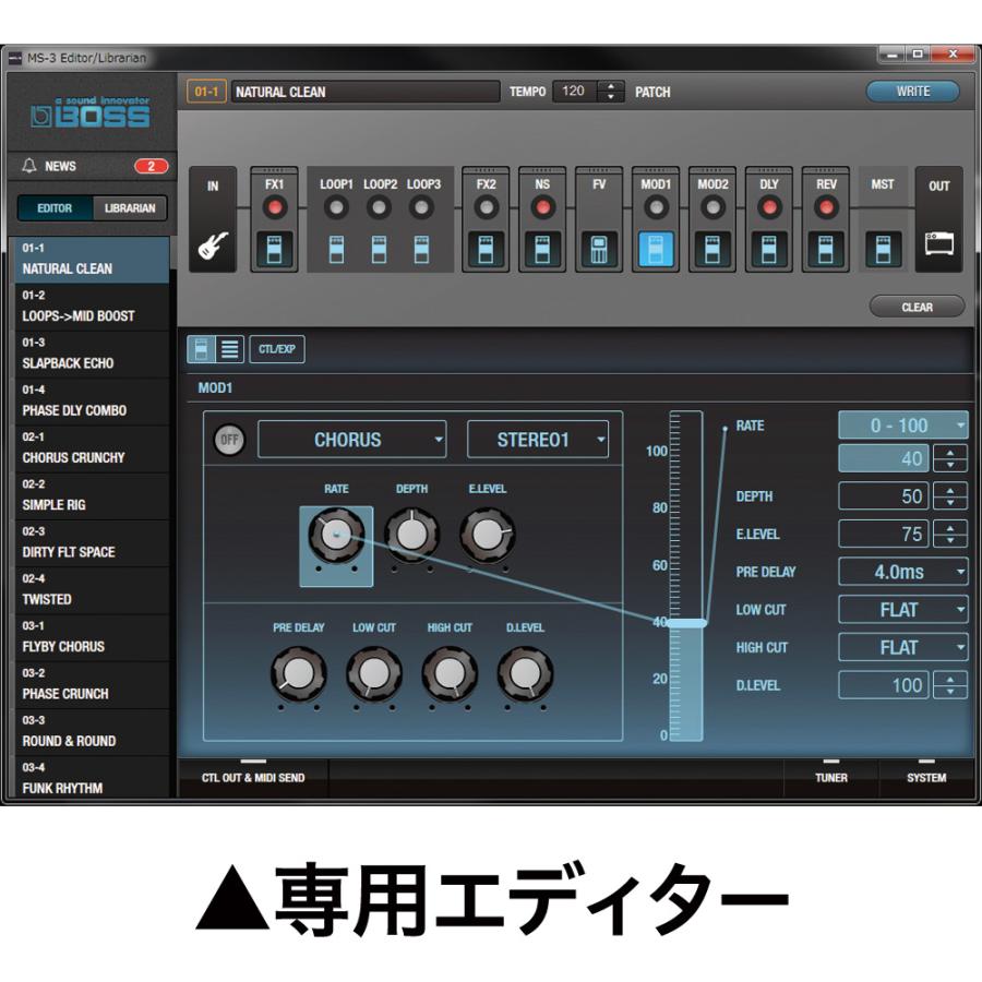 BOSS(楽器、器材) BOSS ボス MS-3 Multi Effects Switcher BOSS(楽器、器材) BOSS ボス MS-3 Multi Effects Switcher