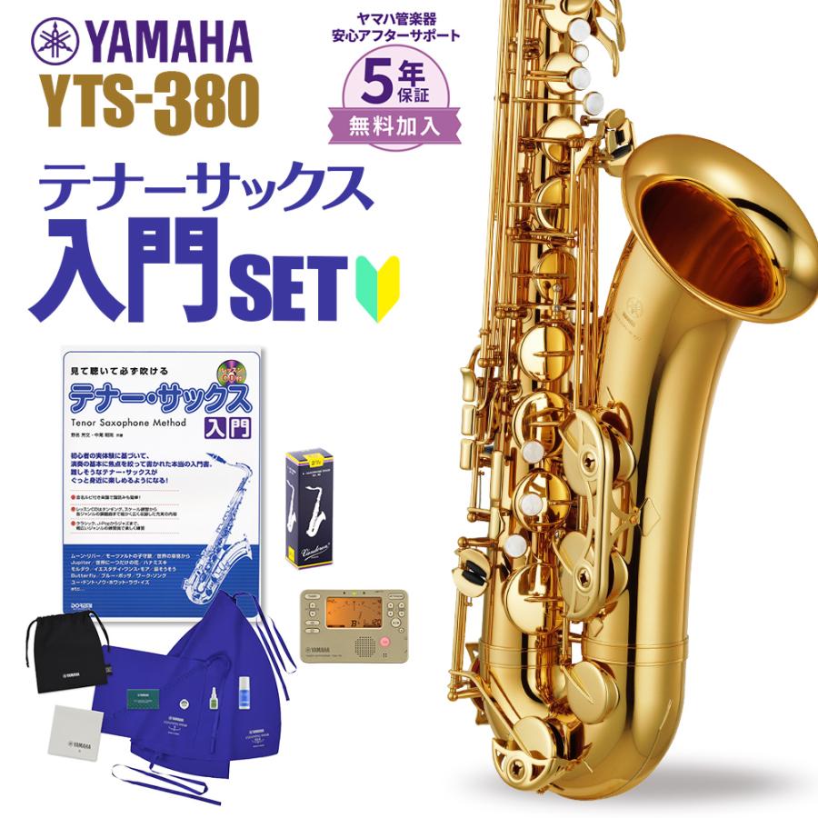 YAMAHA（ヤマハ） 〔5年保証〕 サックス YTS-380 初心者 入門 セット