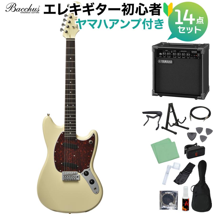 Bacchus バッカス BMS-1R OWH エレキギター 初心者14点セット 〔ヤマハ 