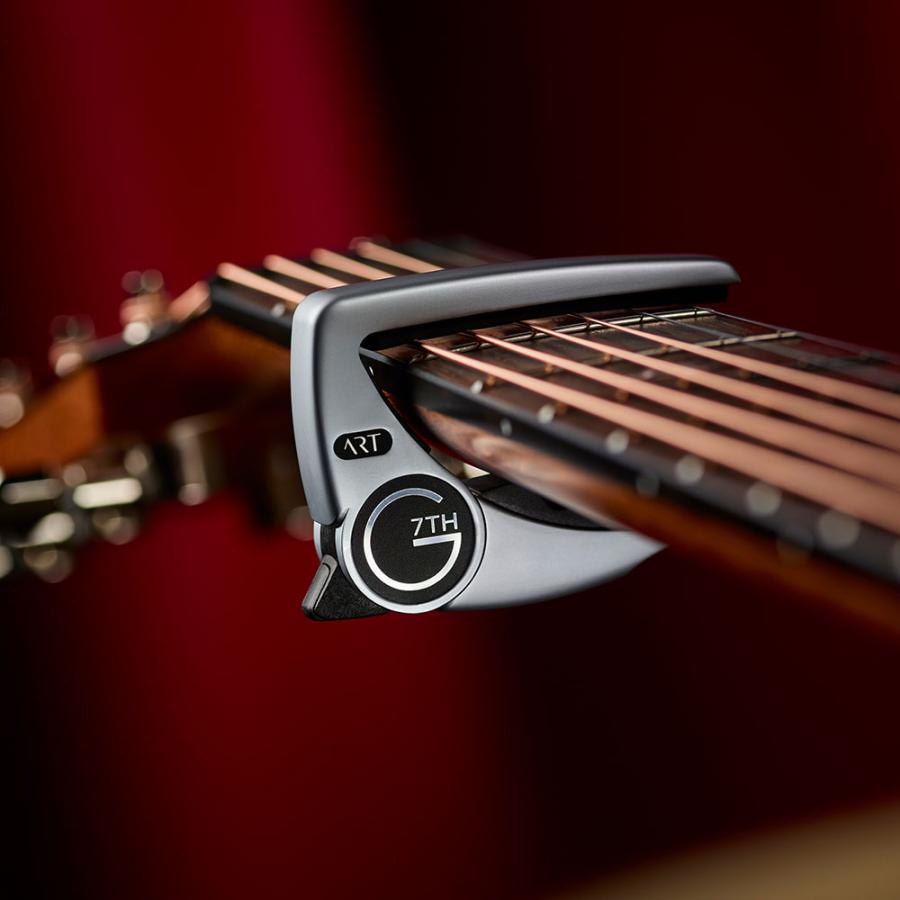 G7th ジーセブンス Performance 3 ART Black カポタスト 6弦ギター用 エレキ/アコギ/ヴィンテージギター対応 指板アールに合わせて変形する新機構搭載の画像