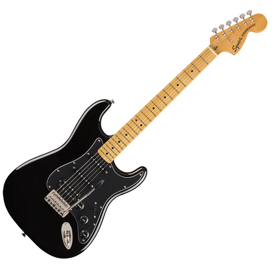 Squier by Fender スクワイヤー / スクワイア Classic Vibe '70s Stratocaster HSS, Black 初心者14点セット 〔マーシャルアンプ付〕 エレキギター｜shimamura｜02