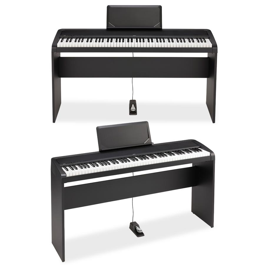 倉倉KORG コルグ 電子ピアノ 88鍵盤 B2N BK ブラック 専用スタンド・高低自在イス・ヘッドホンセット デジタル楽器 