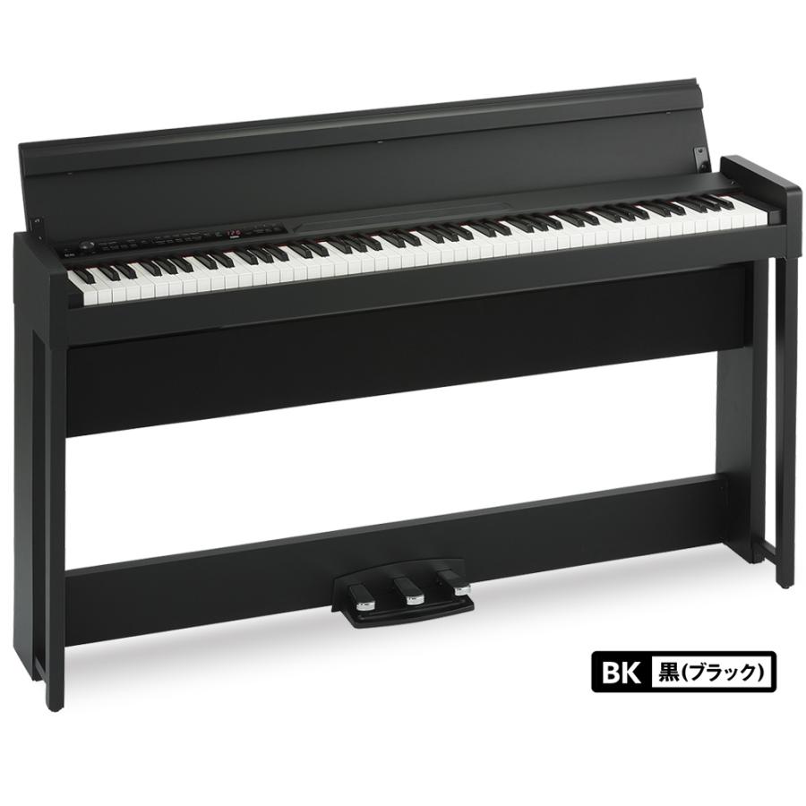 KORG コルグ 電子ピアノ 88鍵盤 C1 Air BK ブラック 高低自在イス・カーペット・お手入れセット・メトロノームセット｜shimamura｜05
