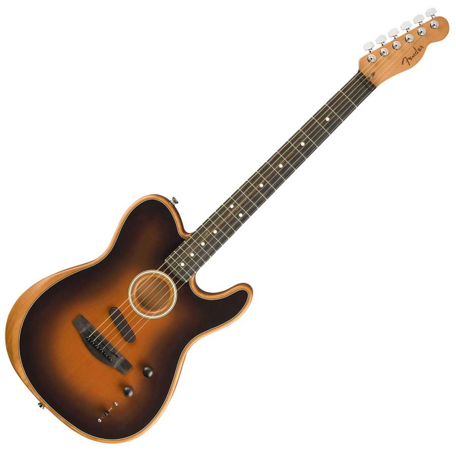 Fender フェンダー American Acoustasonic Telecaster Ebony Fingerboard Sunburst エレアコギターの画像