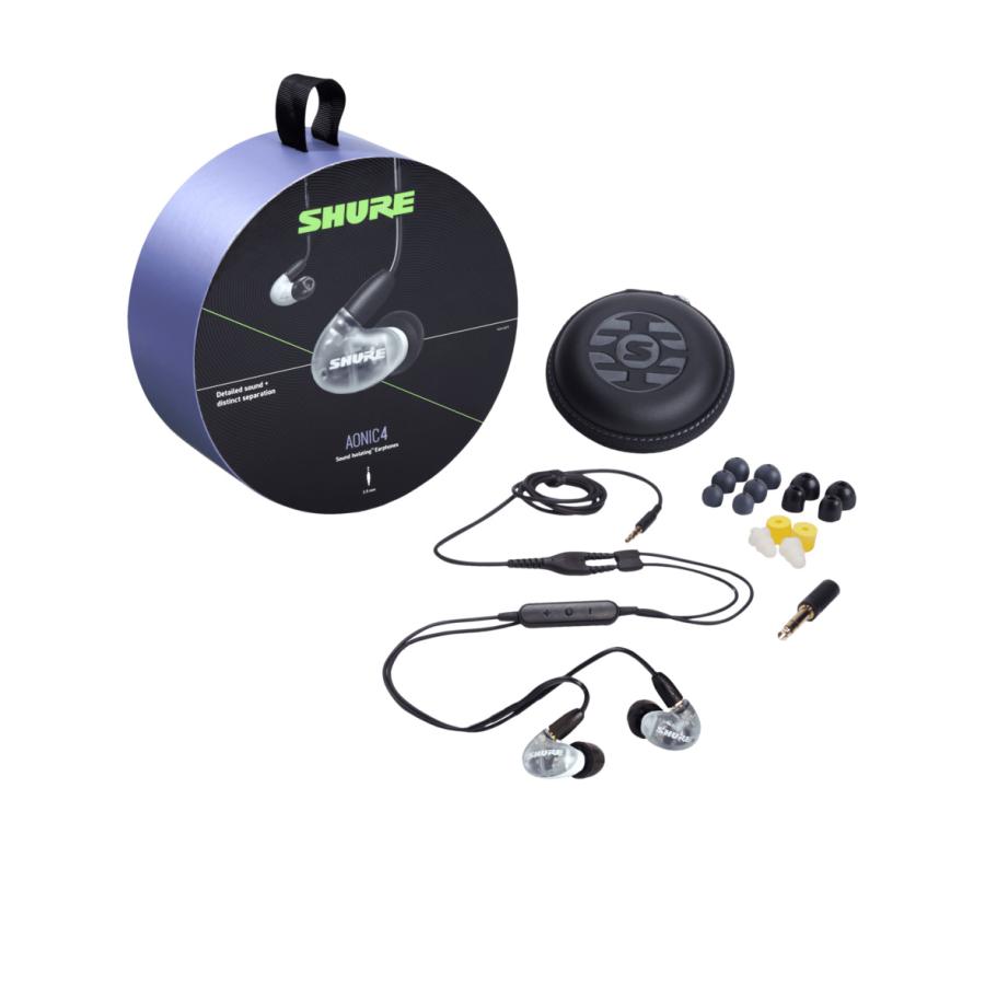 SHURE シュア AONIC4 SE42HYW+UNI-A 高遮音性イヤホン ホワイト_1