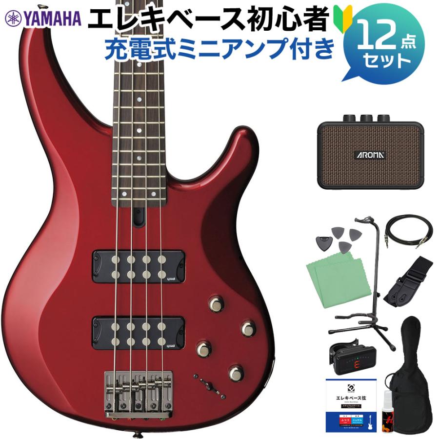 ベース　ヤマハ YAMAHA エレキベース TRBX304 CAR キャンディーアップルレッド Amazon.com: Yamaha TRBX304 CAR 4-String Electric Bass Guitar,Candy