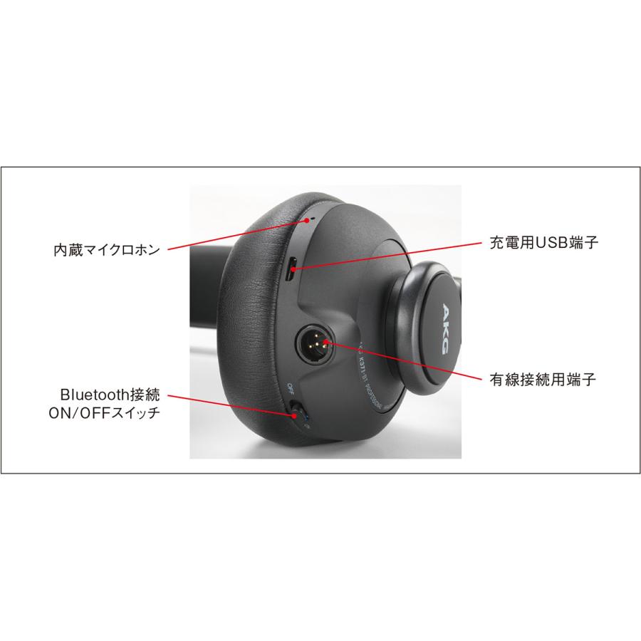 AKG アーカーゲー K371-BT-Y3 密閉型ヘッドホン Bluetooth対応