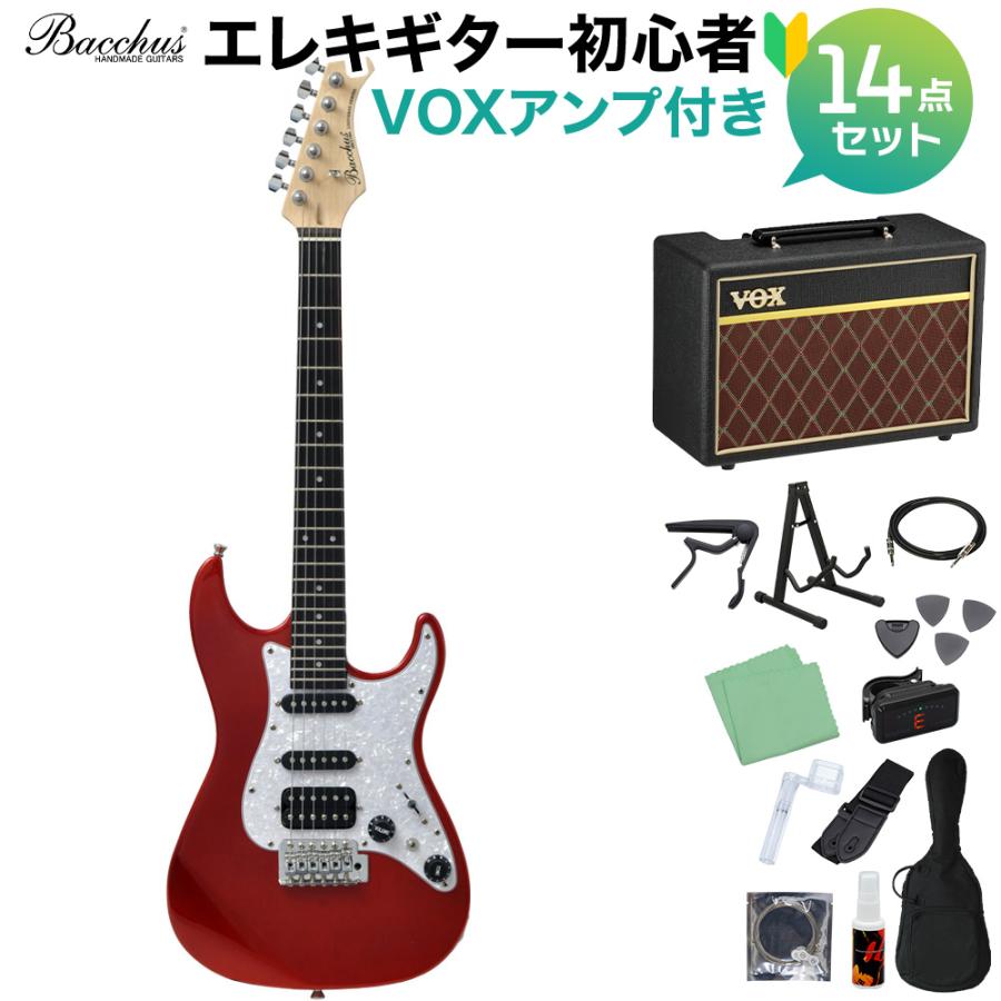 Bacchus（バッカス） GS-Mini CAR エレキギター 初心者14点セット VOX