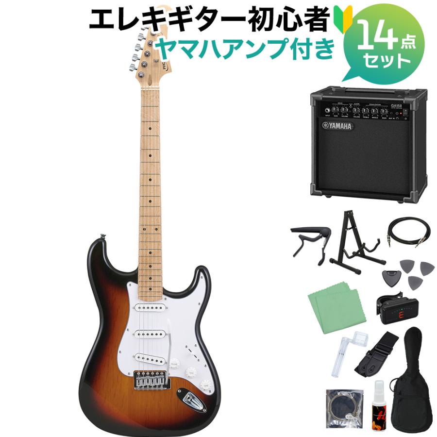 Photogenic フォトジェニック ST180 SB エレキギター初心者14点セット 