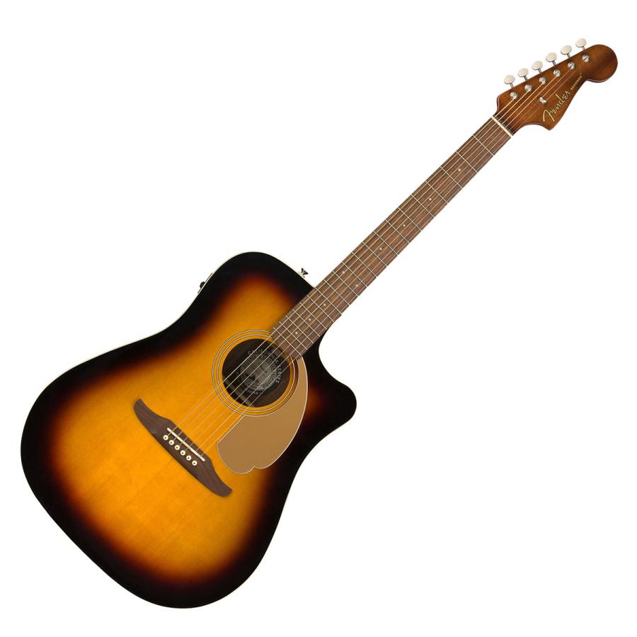 超美品再入荷品質至上! Fender フェンダー Redondo Player Fingerboard Walnut Sunburst エレアコギター  Californiaシリーズ ギター