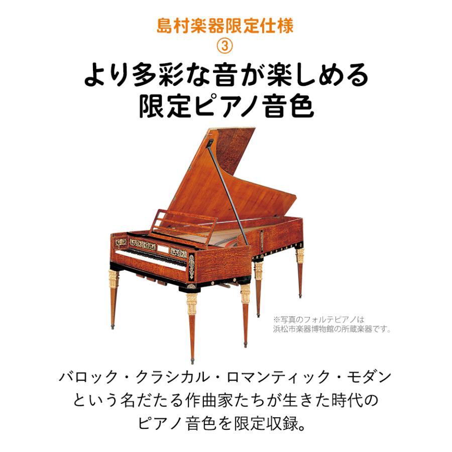 YAMAHA ヤマハ 電子ピアノ 88鍵盤 SCLP-7350 DA マット・メトロノーム・お手入れセット付き SCLP7350 配送設置無料・代引不可｜shimamura｜06