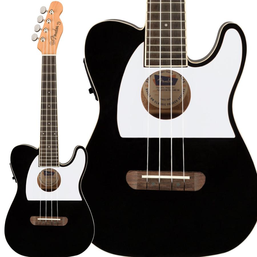 Fender フェンダー Fullerton Tele Uke Black ウクレレ コンサート  