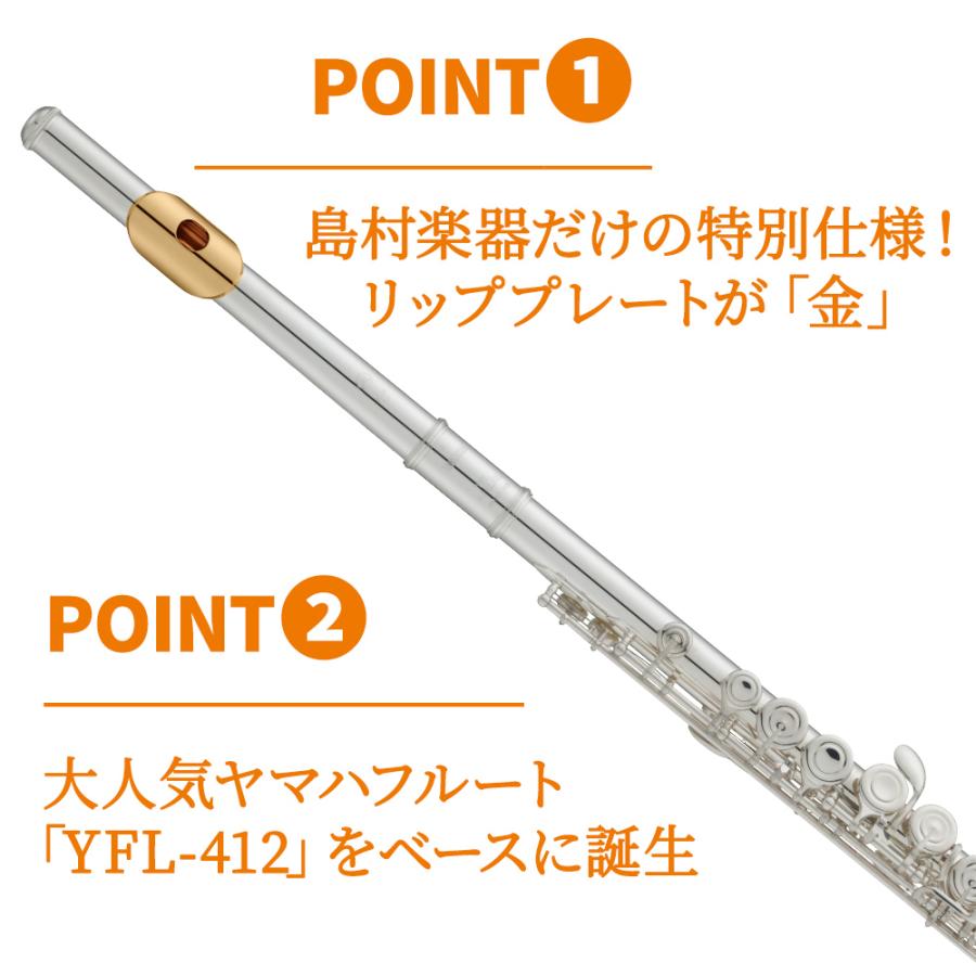 YAMAHA（ヤマハ） 〔5年保証〕 YFL-412LSE フルート 初心者セット