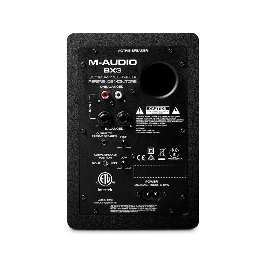 M-AUDIO スピーカー 2台セット M-AUDIO（エムオーディオ） BX3 モニタースピーカー 2本 : 島村楽器