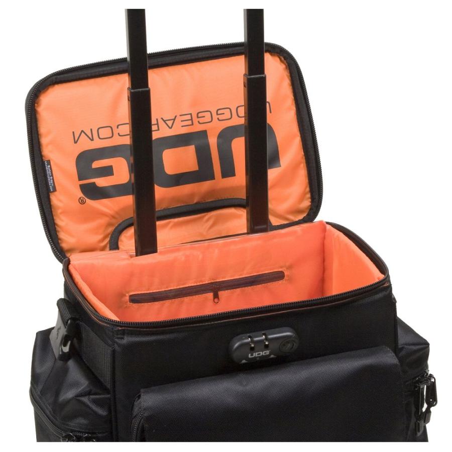 UDG Ultimate SlingBag Trolley Set DeLuxe Black/Orange Inside MK2