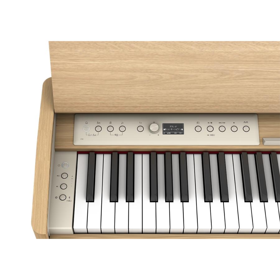 純日本製 Roland ローランド 電子ピアノ 88鍵盤 F701 LA ブラック遮音カーペット(小)セット 〔配送設置無料・代引不可〕