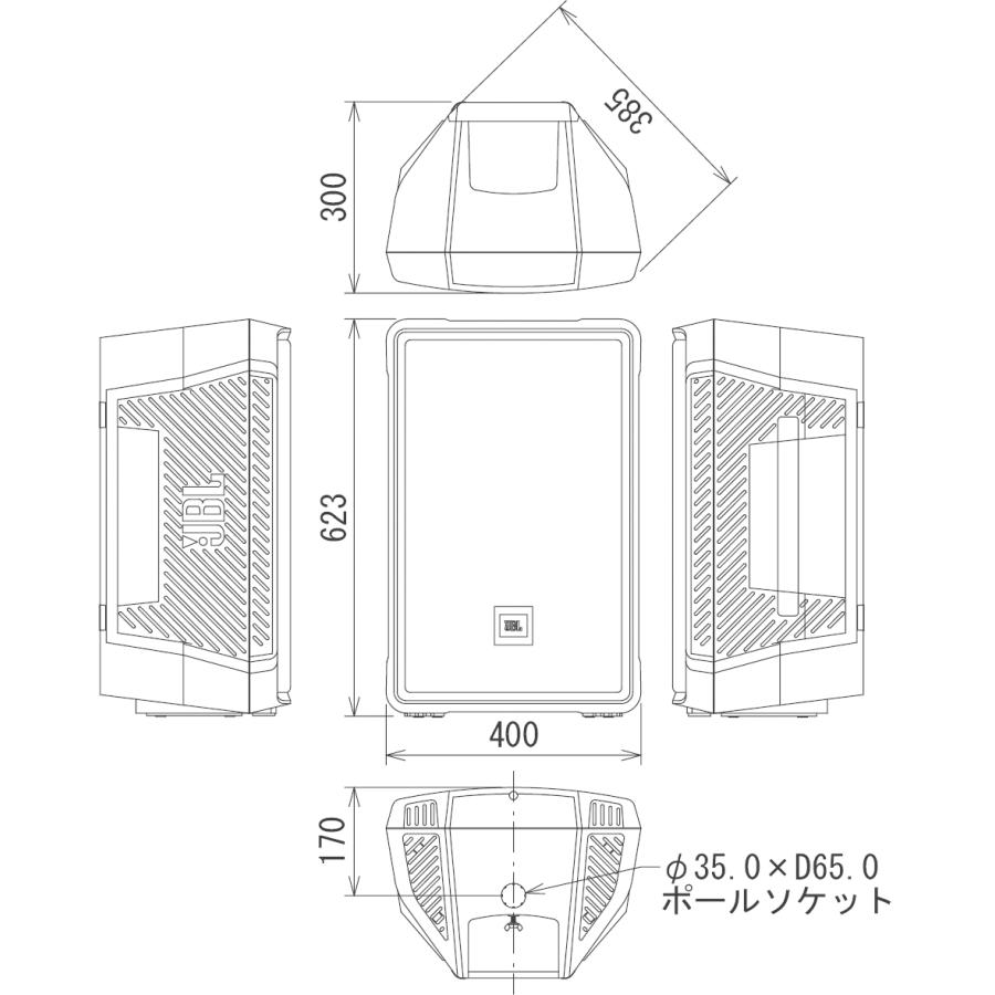 JBL ジェービーエル IRX112BT-Y3 ポータブルPAシステム ワイヤレス対応 Bletooth 3年保証モデル | JBL | 05