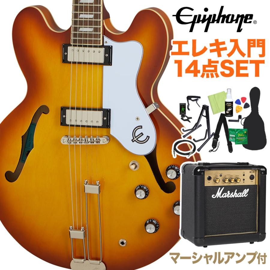 Epiphone（エピフォン） Riviera Royal Tan エレキギター 初心者14点