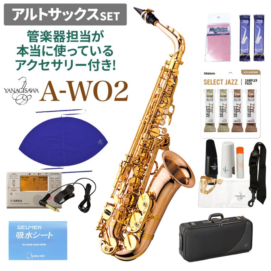 YANAGISAWA ヤナギサワ A-WO2 アルトサックスセット 管楽器担当が
