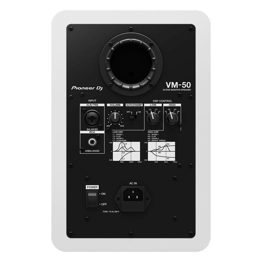Pioneer DJ パイオニア VM-50-W (white) 5インチ アクティブ モニター