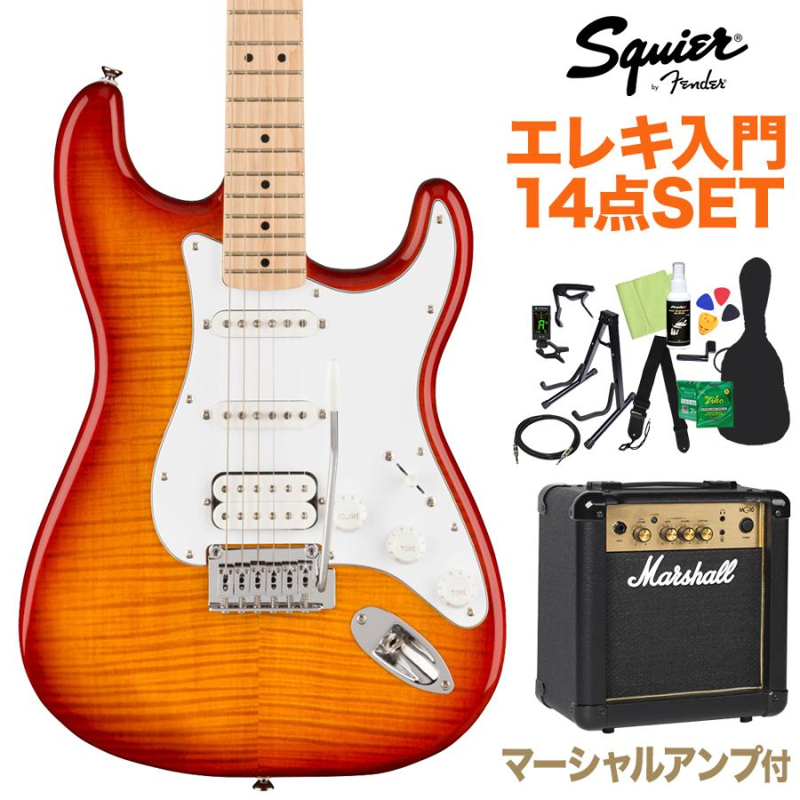 かわいい Squier By Fender Aff St Fmt Hss Mn Ssb エレキギター初心者14点セット マーシャルアンプ付き ギター 楽器 器材 楽器 手芸 コレクション 33 316 Hospedobrasil Com Br