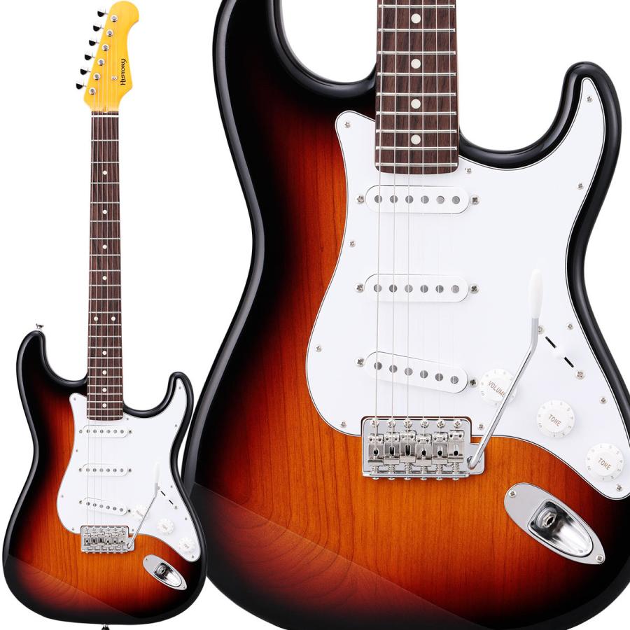 HISTORY ヒストリー HST-Standard 3TS 3Tone Sunburst ハムバッカー切替 エレキギター ストラトキャスター 日本製｜shimamura