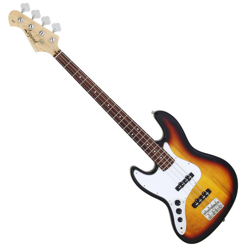 LEGEND レジェンド LJB-Z L/H 3 Tone Sunburst ベース 初心者12点セット Fenderアンプ付 ジャズベースタイプ レフトハンド レフティ_1