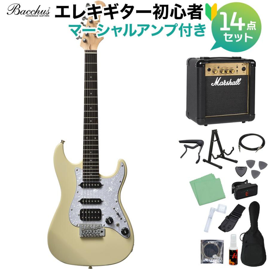 Bacchus バッカス GS-Mini OWH エレキギター初心者14点セット 