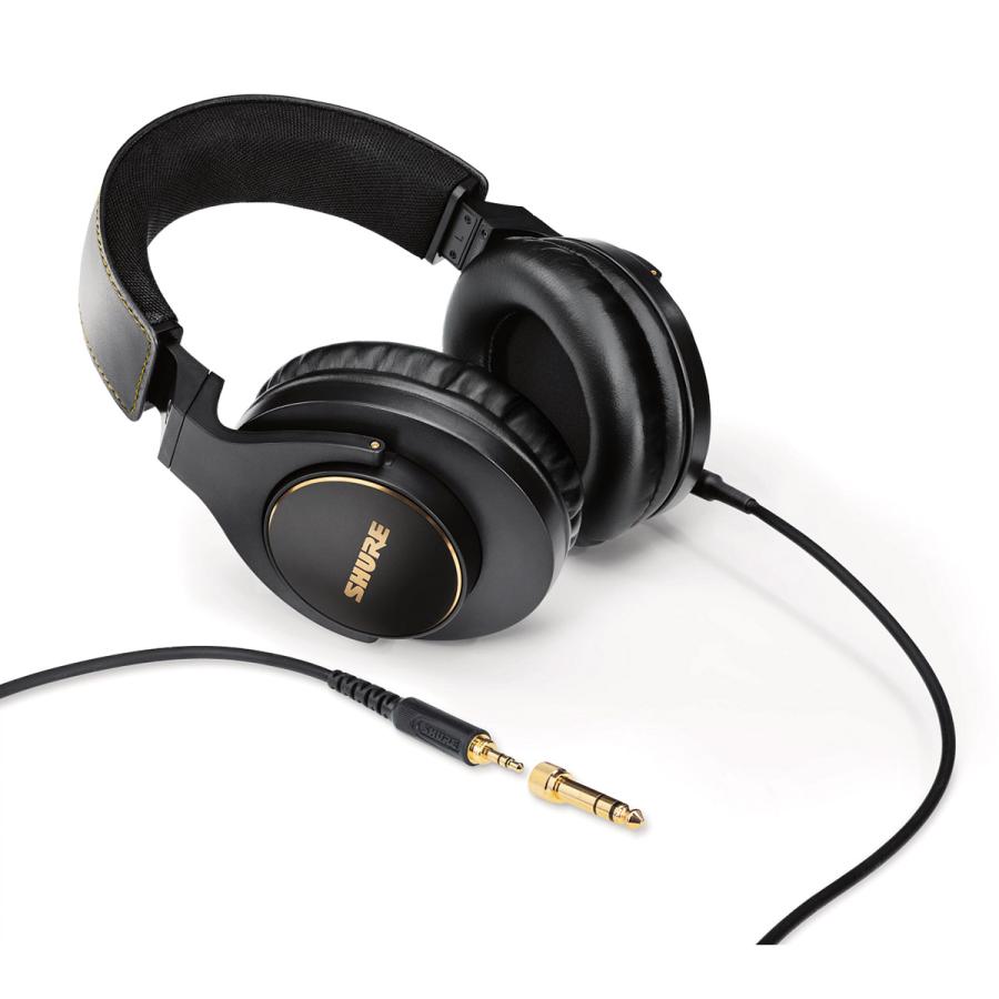 SHURE シュア SRH840A (ブラック) プロフェッショナル・スタジオ・ヘッドホン スタジオモニターヘッドホン SRH840A-A 国内正規品の画像