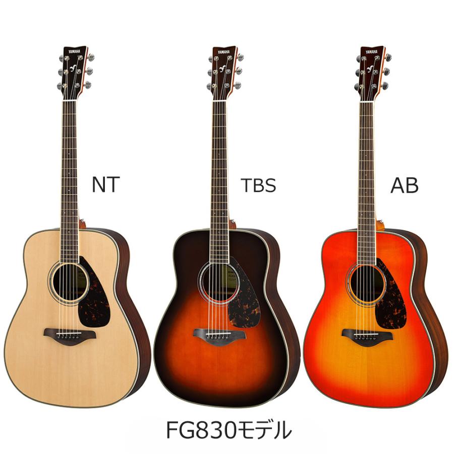 YAMAHA（ヤマハ） アコースティックギター 初心者 セット FS830/FG830